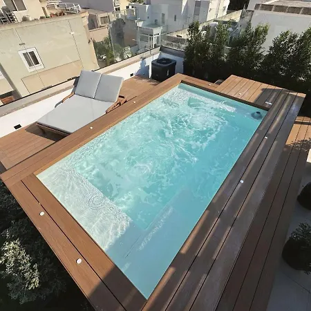 Sky Penthouse, Private Pool & Lights San Ġiljan